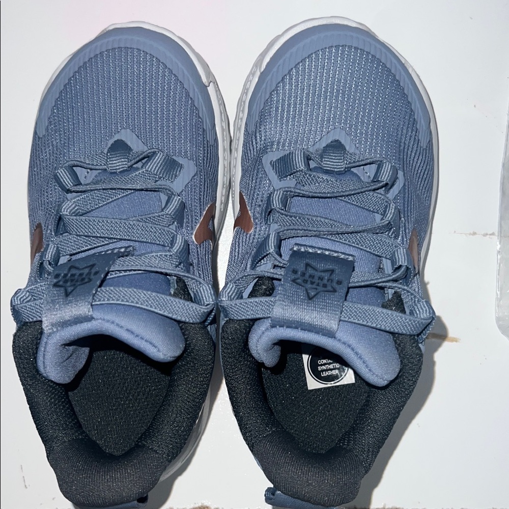 Kids Blue and Black Sneakers